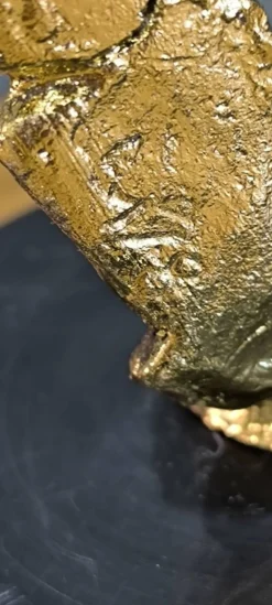 D’après Salvador Dalí – L’Épreuve du Temps – Bronze à la feuille d’or