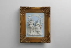 Décoration murale en porcelaine de style baroque par Alt Meissen, Allemagne, années 1950