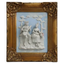 Décoration murale en porcelaine de style baroque par Alt Meissen, Allemagne, années 1950