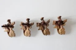 4 Décors de meuble ancien, ornement pour guéridon, fourniture pour meuble