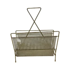 Design en laiton de rack de magazine vintage des années 60
