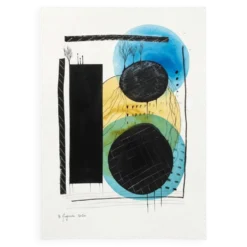 Dessin abstrait contemporain original