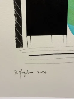 Dessin abstrait contemporain original