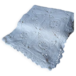 Dessus de lit ancien en crochet fait main