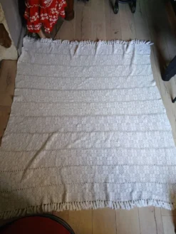 Dessus de lit/ plaid ancien crochet