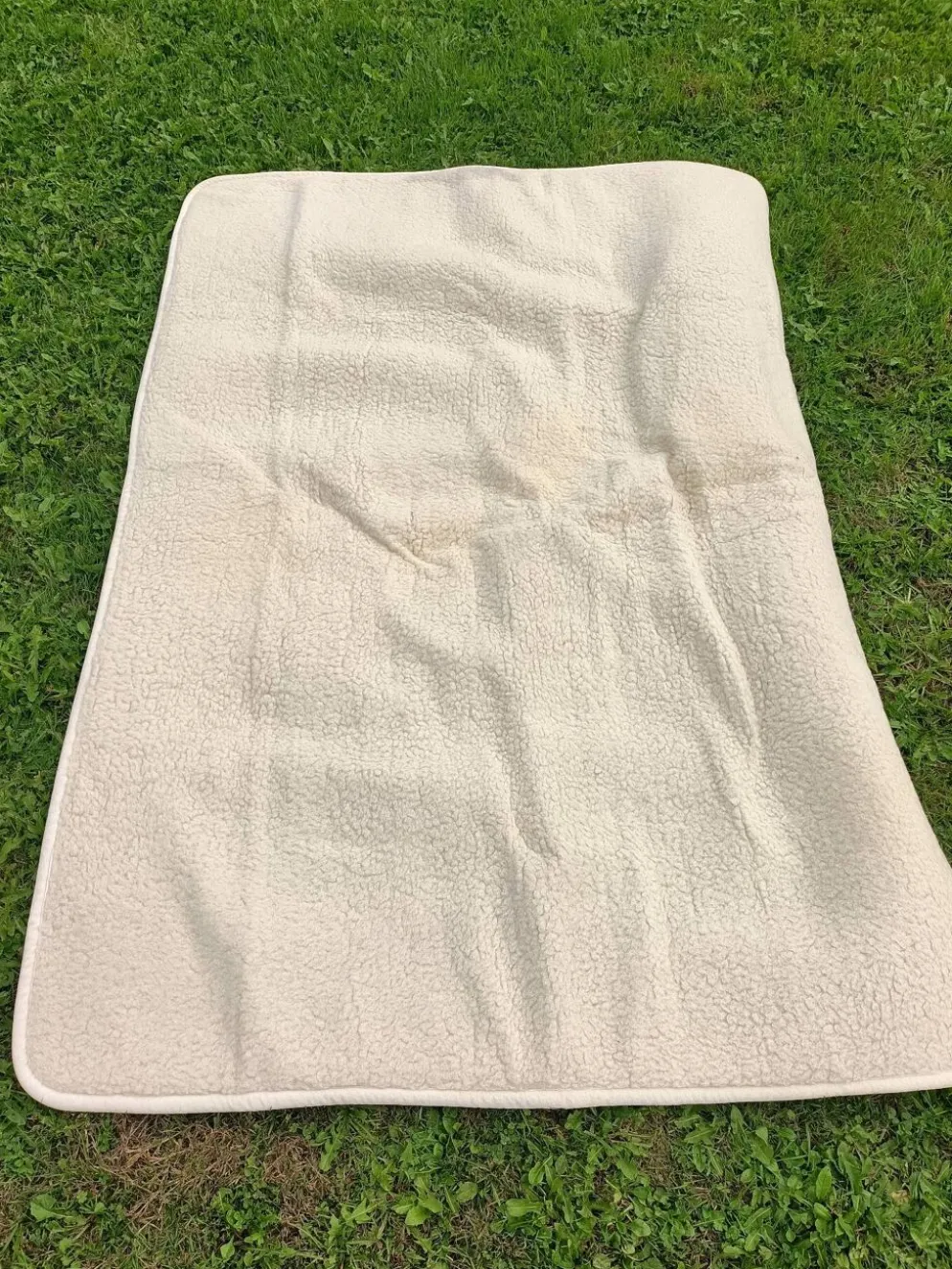 Dessus de Lit Vintage mouton véritable