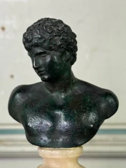 Deux bustes en bronze dans le goût de l’antique, XVIIIème siècle