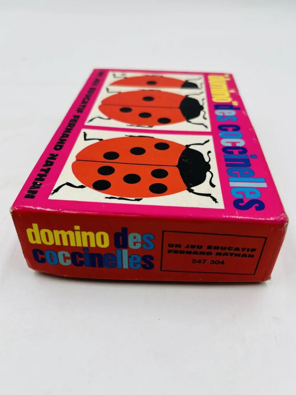 Domino des coccinelles Fernand Nathan jeu éducatif vintage