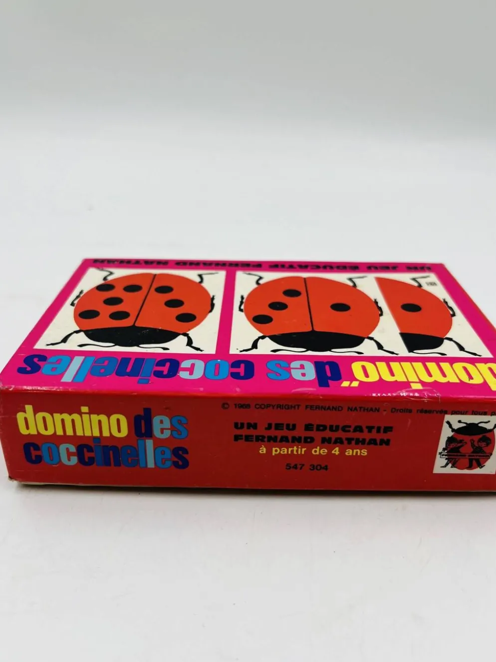 Domino des coccinelles Fernand Nathan jeu éducatif vintage