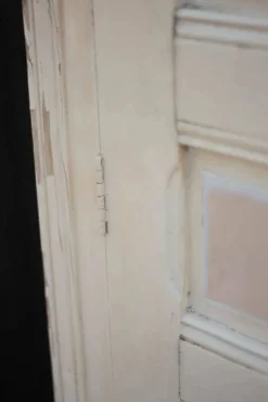Double porte ancienne de placard, porte bois ancienne, grande porte vintage, porte d'intérieur