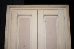 Double porte ancienne de placard, porte bois ancienne, grande porte vintage, porte d'intérieur