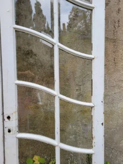Double portes Art Nouveau à petits carreaux