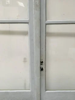 Double portes de passage en bois patiné XIX siècle