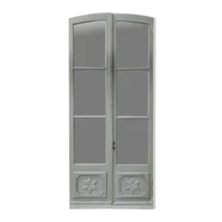 Double portes de passage en bois patiné XIX siècle