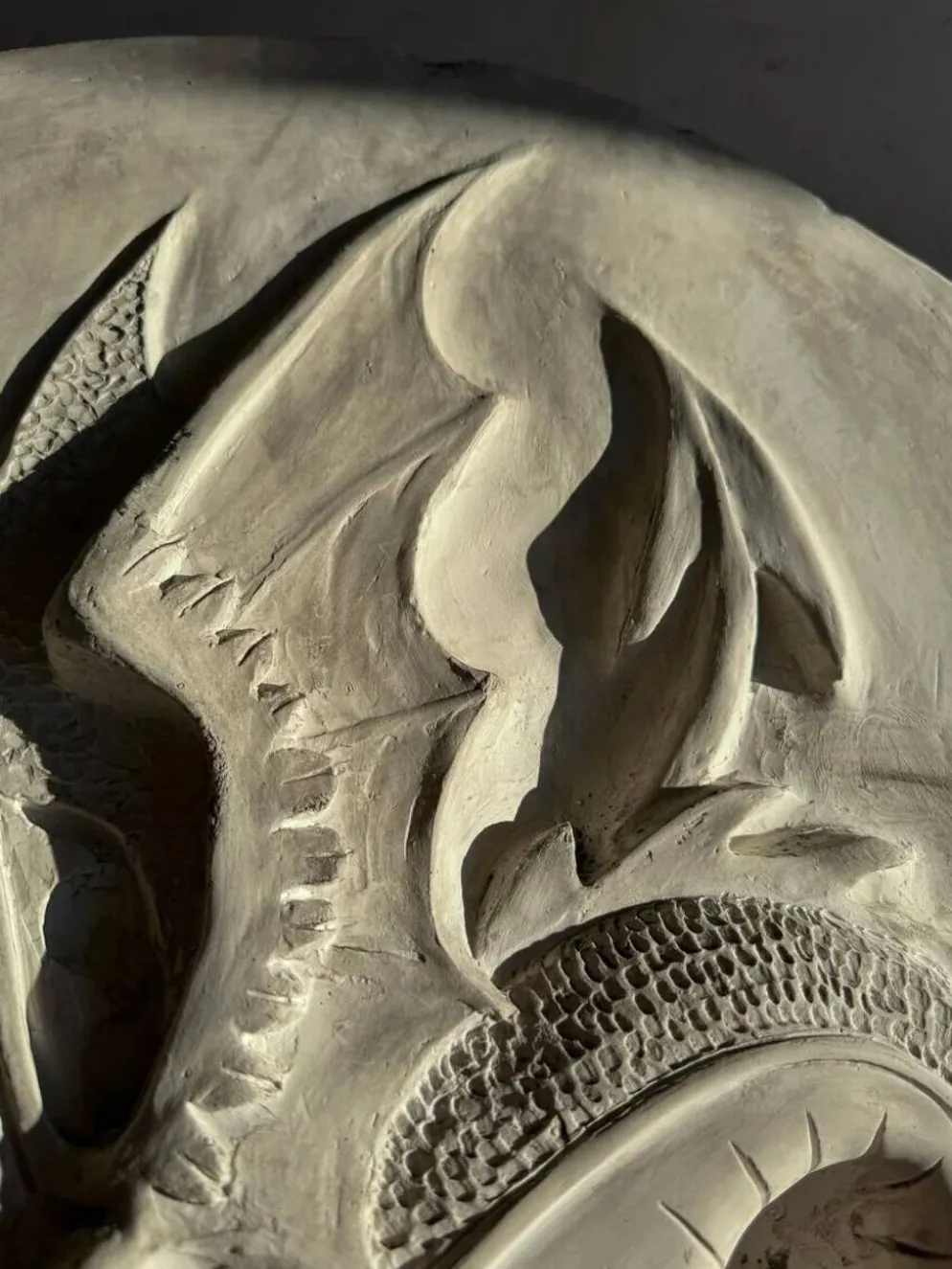 Dragon en plâtre par Walter De Buck
