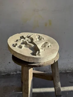 Dragon en plâtre par Walter De Buck