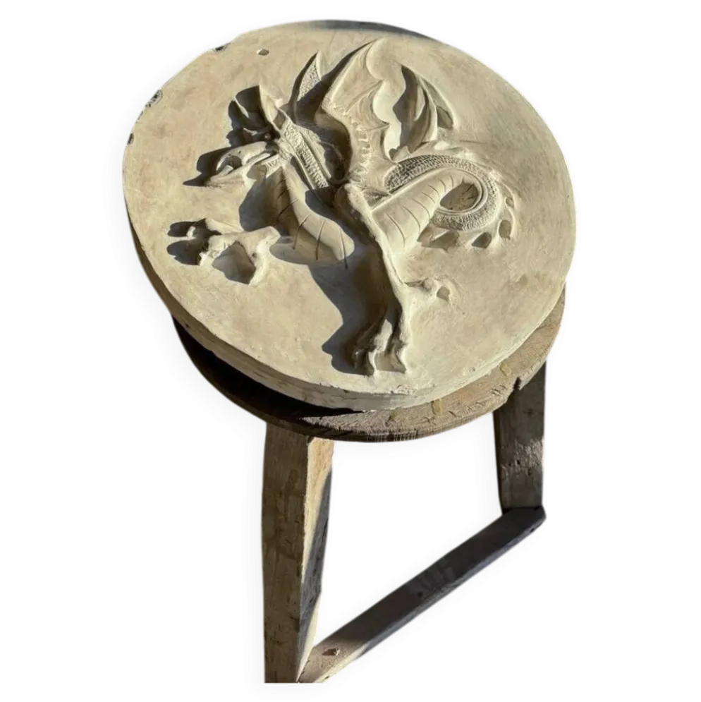 Dragon en plâtre par Walter De Buck