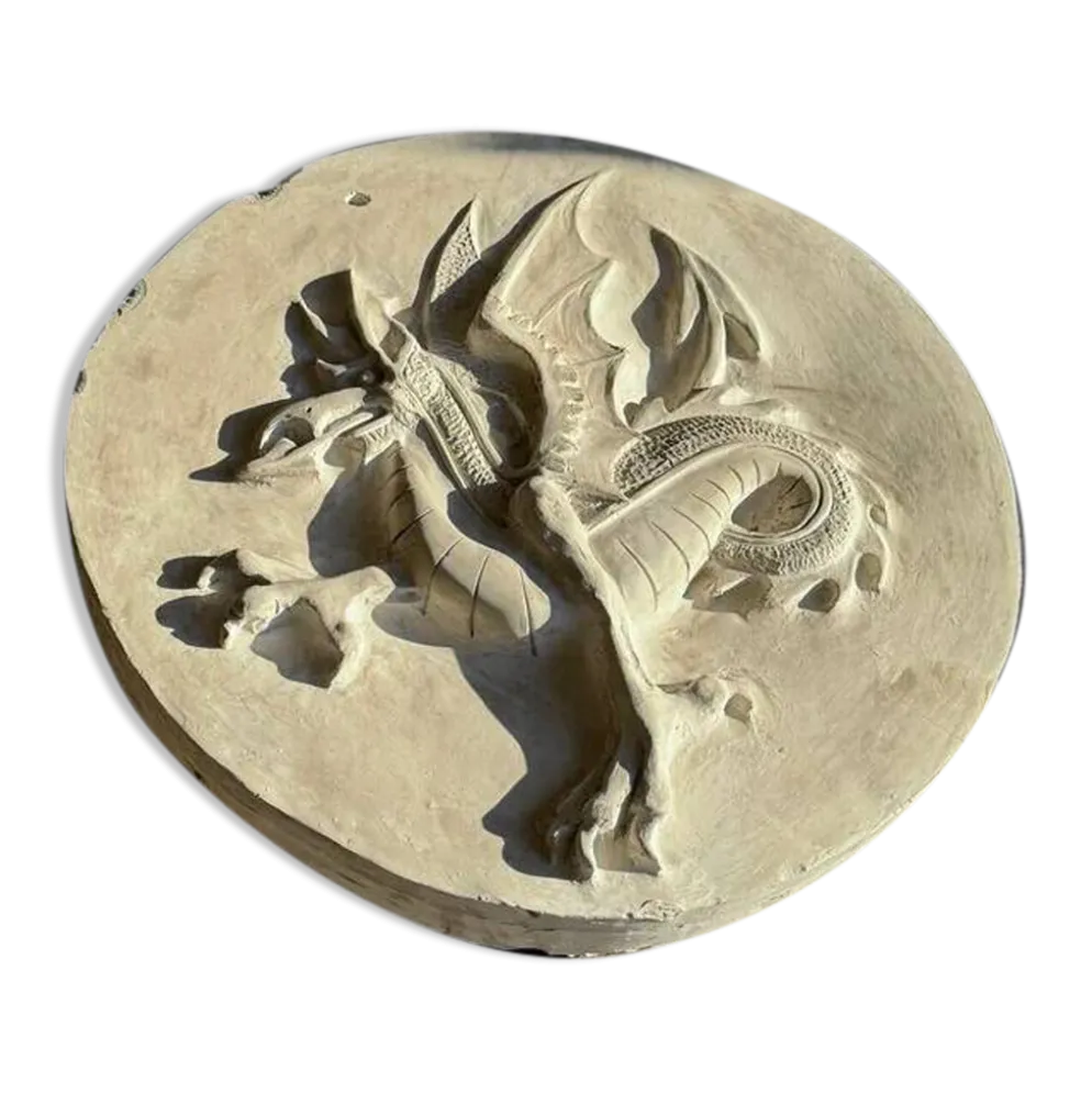 Dragon en plâtre par Walter De Buck