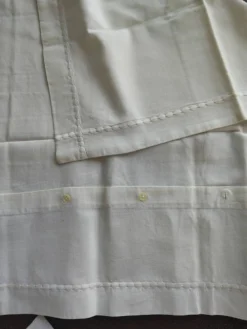 Drap ancien blanc