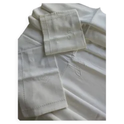 Drap ancien blanc