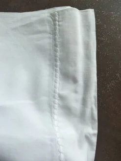 Drap ancien blanc