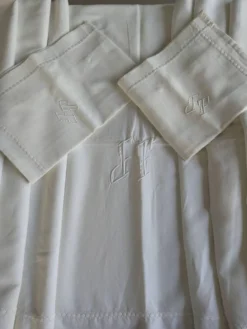 Drap ancien blanc
