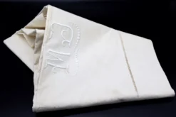 Drap ancien métis et lin XIXe