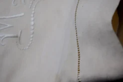 Drap ancien métis et lin XIXe