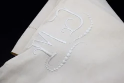Drap ancien métis et lin XIXe