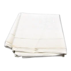 Drap ancien métis et lin XIXe