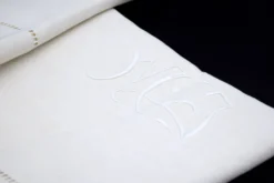 Drap ancien métis et lin XIXe
