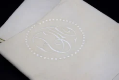 Drap ancien métis et lin XIXe
