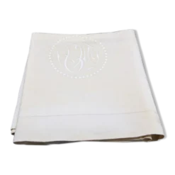 Drap ancien métis et lin XIXe