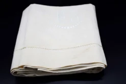 Drap ancien métis et lin XIXe