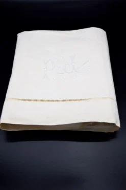 Drap ancien métis et lin XIXe