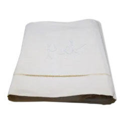 Drap ancien métis et lin XIXe