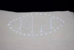Drap ancien métis et lin XIXe