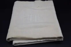 Drap ancien métis et lin XIXe