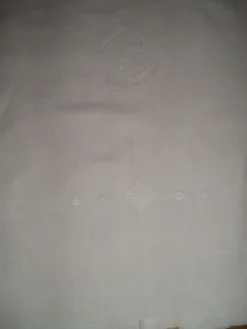 Drap ancien à 1 rangée de jours avec retours
