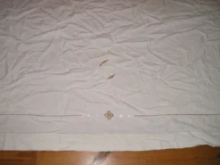 Drap ancien à 1 rangée de jours avec retours