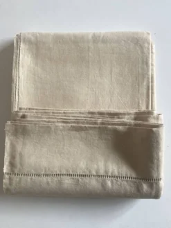 Drap de réserve en toile de lin brute 1920 à jours 2,40m