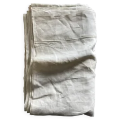 Drap de réserve 1960 en toile de lin brut 210x330