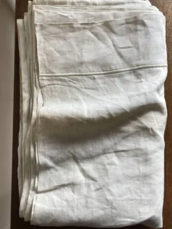 Drap de réserve 1960 en toile de lin brut 210x330