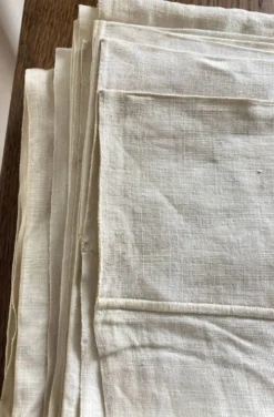Drap de réserve 1960 en toile de lin brut 210x330