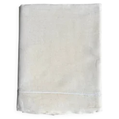 Drap en métis beige avec bourdon n°9 et n°10 ☐ 240 x 340 cm
