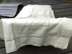 Drap 2 places neuf MB tournesols pastilles métis beige