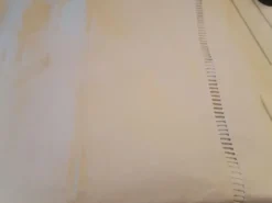Drap toile écrue metis fleur bleue