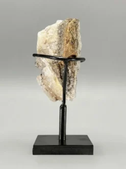 Duo décoratif — Sphère en jaspe Maligano & amas de quartz sur socles