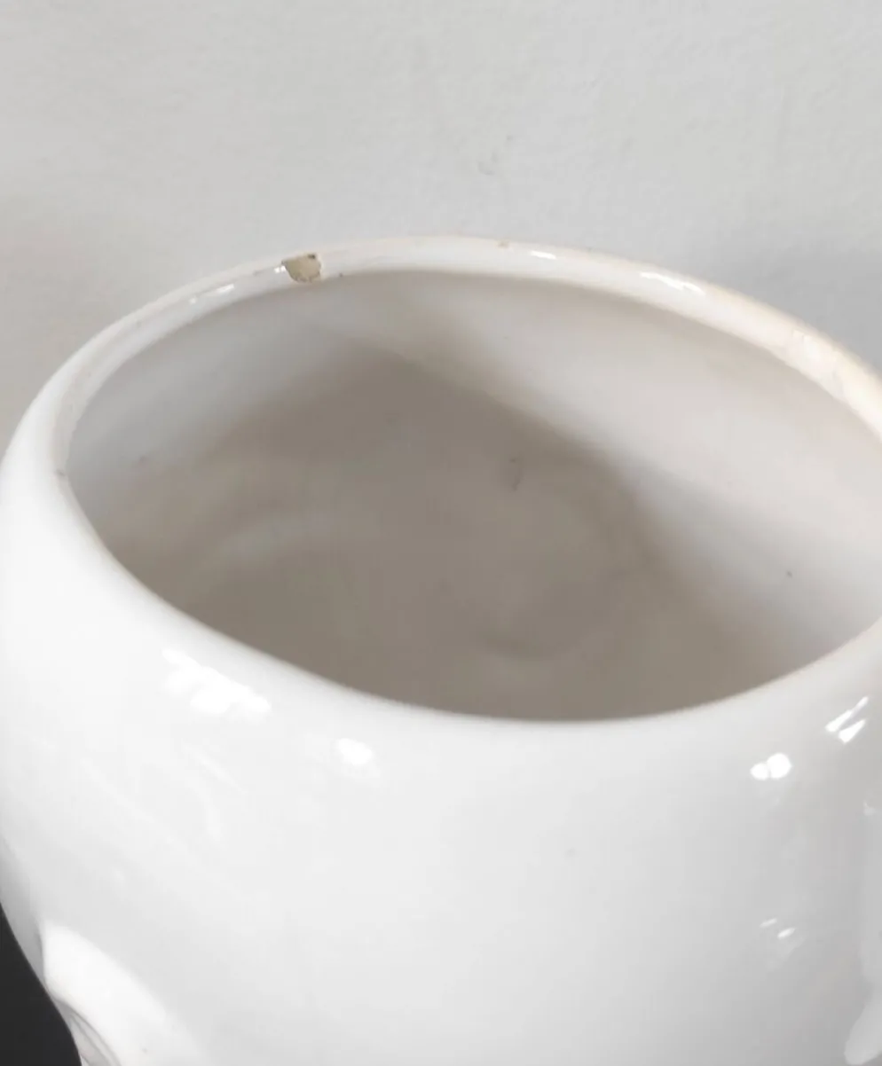 Duo de cache-pots vintage en céramique