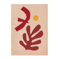 Duo de collages contemporains d'inspiration Matisse signés eawy